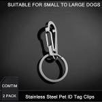 2 Pack Heavy Duty Dog Tag Clips
