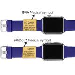 Custom Medical Alert ID Tag for Watch Bands