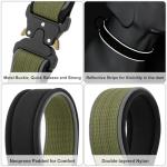 Reflective Adjustable Tactical Dog Collar in Ranger Green