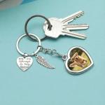 Personalized Pet Memorial Keychain with Photo Frame