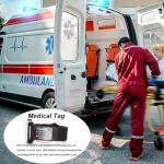 Custom Medical Alert ID Tag for Watch Bands