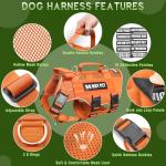 WINSEE Breathable Dog Harness with 10 Patches
