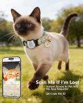 Adjustable QR Code Cat Collar with Bell