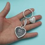 Personalized Pet Memorial Keychain with Photo Frame