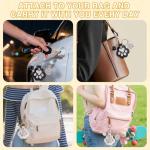 Leather Paw Print Keychain for Pet Memorials