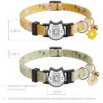 Adjustable QR Code Cat Collar with Bell