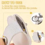 Leather Paw Print Keychain for Pet Memorials