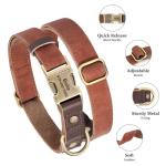 Personalized Soft PU Leather Dog Collar, Medium