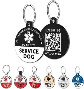 MYLUCKYTAG QR Code Service Animal ID Tag