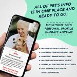 MYLUCKYTAG QR Code Service Animal ID Tag