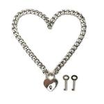 Succuba Padlock Necklace Chain Collar with Keys