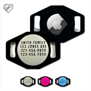 Airtag Pet ID Collar Tag with Custom Engraving