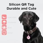 Custom QR Code Pet ID Tag for Dogs and Cats