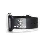 Black Blood Thinner Medical Alert Tag for Watch Band Laser Engraved Stainless Steel Medical Emergency First Aid Tag