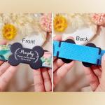 Silent Slide - On Pet ID Tag - No Jingle Custom Engraved Personalized ID Tag for Dog & Cat Collars/Harnesses - Stainless Steel Dog Cat Pet Name Tag