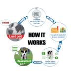 Smart Dog ID Tag with NFC & QR Code