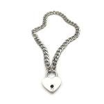 Succuba Padlock Necklace Chain Collar with Keys