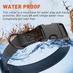Waterproof Quick Release Dog Collar - Black 5/8