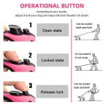 Retractable Dog Leash for Medium - Small Dogs and Cats - 16.5FT Tangle Free, Heavy Duty Walking Leash with Anti Slip Handle, Pause and Lock Strong Nylon Tape