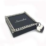 Succuba Padlock Necklace Chain Collar with Keys