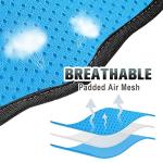 BARKBAY No Pull Dog Harness Large Reflective Dog Harness with Front Clip and Easy Control Handle for Walking Training Running with ID tag Pocket(Blue/Black,L)