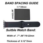 Black Blood Thinner Medical Alert Tag for Watch Band Laser Engraved Stainless Steel Medical Emergency First Aid Tag