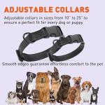 Waterproof Quick Release Dog Collar - Black 5/8