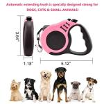 Retractable Dog Leash for Medium - Small Dogs and Cats - 16.5FT Tangle Free, Heavy Duty Walking Leash with Anti Slip Handle, Pause and Lock Strong Nylon Tape