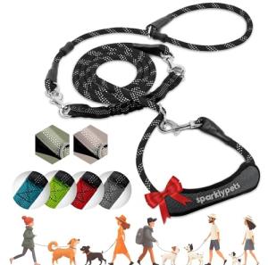 SparklyPets Handsfree Bungee Dog Leash