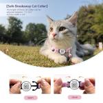 Personalized Reflective AirTag Cat Collar with Bell