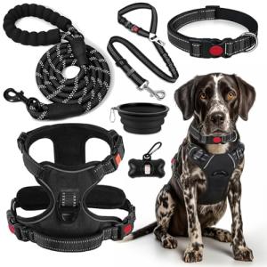 No Pull Dog Harness, Collar & Leash Set