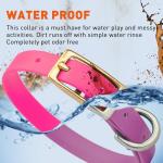 Heavy Duty Waterproof Dog Collar in Passionfruit Pink