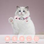 Personalized Reflective AirTag Cat Collar with Bell