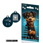 360 QR Code & NFC Pet ID Tag – Waterproof & Customizable