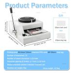 Stainless Steel Dog Tag Embosser with Adjustable Spacing