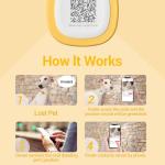 Glow in the Dark QR Code Pet ID Tag