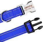 Personalized Reflective Dog Collar and Leash Set