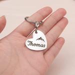 Personalized Small Dog Cat ID Tags - Rainbow Heart