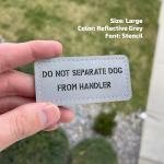 Personalized Reflective Name Patch for Pets or People