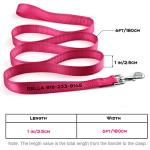 Custom Reflective Dog Leash with Name or Number