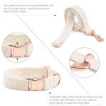 Fashion Dog Collar and Leash Set with Flowers