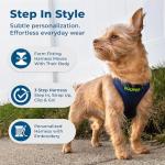 GoTags Personalized No Pull Pet Harness - Black