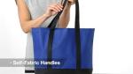 Personalized Blue Tote Bag for Dog Lovers