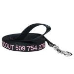 Personalized Embroidered Dog Leash - 6 FT Nylon