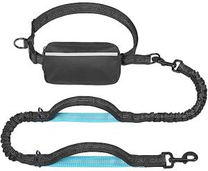 Hands Free Dog Leash with Zipper Pouch