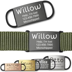 Anavia Personalized Slide-On Pet ID Tags