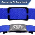 Personalized Slide-On Pet ID Tags - Silent Stainless Steel