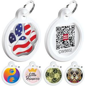 QR Code Pet ID Tag for Dogs and Cats