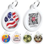 QR Code Pet ID Tag for Dogs and Cats