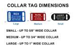 Slide-On Pet ID Tag - Available in 3 Sizes
